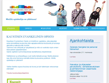 Tablet Screenshot of kaustisenopisto.fi